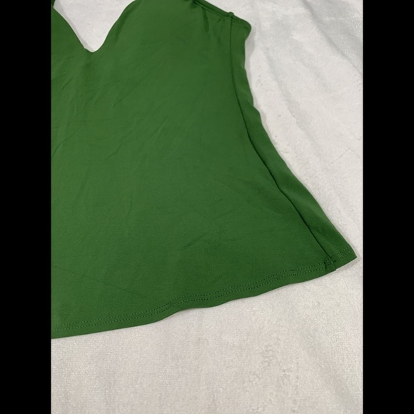 NEW‎ $118 Robin Piccone Ava Tie Back Tankini Top in Green [SZ XS ] - Picture 8 of 12